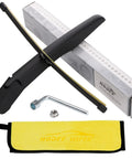 Heavy Duty Rear Windshield Wiper Arm And Blade Kit For Ford Edge 2015 To 2024 with black wiper, tools, and microfiber cloth