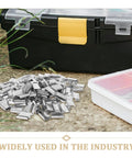 Heavy Duty Plastic Steel Strapping Band With Iron Buckle For Industrial Packaging And Shipping, metal buckles and box