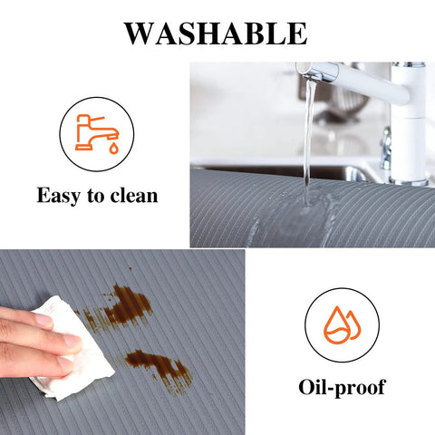 Non Adhesive Shelf Liner For Kitchen Cabinets And Drawers Features Washable Anti Slip Patterns That Keep Things Locked In Place While Leaving Zero Residue Behind Delivers A Super Slick Makeover For Your Daily Storage Needs