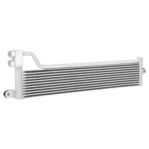 Heavy Duty Transmission Oil Cooler For Chrysler 200 Models Built For 3.6L And 2.4L Engines Covers Years 2015-2016 Keeps V8 Cool And Smooth Under Tough Daily Grind. silver aluminum transmission cooler with mounting brackets