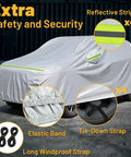 All Weather SUV Car Cover 6 Layer Heavy Duty Waterproof With Inner Cotton Lining 188 To 198 Inch Universal Fit For Outdoor Use