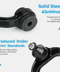 Beefed Up Front Upper Control Arm With Ball Joint Universal Fit For Chevy Silverado Cadillac Escalade ESV EXT Avalanche Express Suburban Tahoe GMC Savana Sierra Yukon XL 1500 2500 1999 To 2006, steel and aluminum ball joint detail