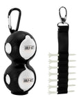All In One Golf Essentials Kit With Water Brush, Microfiber Towel, Club Brush, Ball Marker, Divot Repair Tool, Ball And Tee Holder