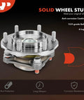 Two Front Wheel Bearing And Hub Assembly Set 6 Lug For Toyota Tacoma 2005 2015 2016 2023 4Runner 2003 2023 FJ Cruiser 2007 2014
