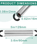 No Sweat Five Inch Recliner Spring Replacement Mechanism Featuring Tough As Nails Tension Steel Extension Springs dimensions 5in length