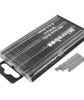Micro Drill Bit Set 0.3-1.6mm With HSS Tiny Drill Bits And Shank in clear case, showing full-ground mini twist bits for precision drilling