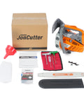 JonCutter G2500 25.4cc Top Handle Gas Chainsaw Power Head For Arborists With 12 Inch Chain And Bar Cover Lightweight Easy Start 0.9 kW