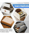 Beefy Black Bottom Mount Drawer Slides That Glide Smooth As Glass Hidden Undermount Cabinet Hardware installed in various drawer setups.