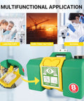 Move It Anywhere 8 Gallon Eye Wash Station With Dual Spray, OSHA Approved And ANSI Compliant, Portable Wall Mount Eyewash Unit