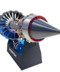 Front view of TR900 Turbofan Engine Kit For Aviation Nerds And Gearheads Realistic Jet Engine DIY Model