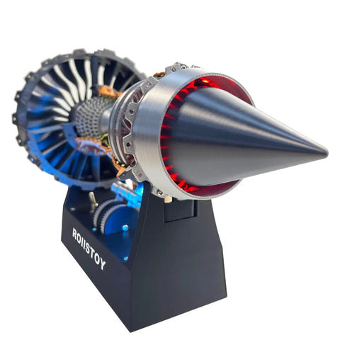 Front view of TR900 Turbofan Engine Kit For Aviation Nerds And Gearheads Realistic Jet Engine DIY Model