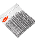 Top Shelf Fiber Optic Splice Sleeves With Robust 304 Stainless Steel Inner Needles and Clear Polyethylene Heat Shrink Tubing pack of 100.