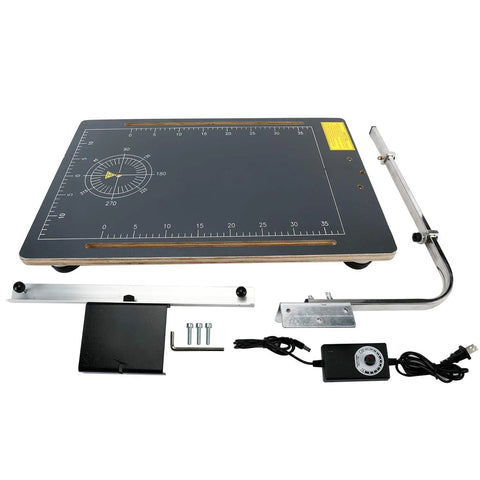 Tabletop Hot Wire Foam Cutter 110V 30W For Styrofoam And Craft Materials, Adjustable Temperature To 300 Fahrenheit with components.