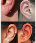 14 Gauge Ear Gauges Stretching Kit Set With 316L Surgical Steel Tapers And Insertion Pins For Ear Septum Nipple Tongue Piercing