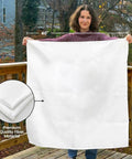 Person holding Go To Emergency Fire Blanket 39 By 39 Inches, showing size and material, for home and kitchen fire suppression.