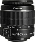 EF-S 18-55mm F3.5-5.6 IS II Lens for APS-C DSLRs White Box Open Box Never Used, shown in closeup with focus ring detail