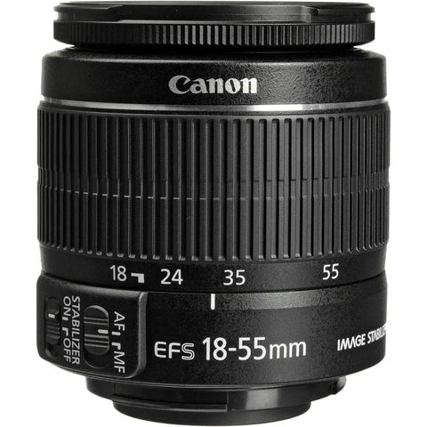 EF-S 18-55mm F3.5-5.6 IS II Lens for APS-C DSLRs White Box Open Box Never Used, shown in closeup with focus ring detail