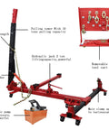 Beast Of A Car Frame Repair Machine With Puller And Straightener For Auto Body Restoration, 10 Ton Capacity, tool cart and accessories