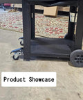 Heavy Duty Retractable Workbench Caster Kit Set Of Four With Hella Sturdy Side Mounting Brackets And Rock Solid 300 Kilogram Capacity for easy bench mobility.