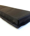Close-up of black foam pad for Golf Simulator Frame Pad 144 Inch By 6 Inch Foam Protection Kit For Home Golf Setup.