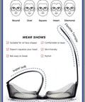 Slick Anti Fog Safety Glasses With Built In Side Shields, ANSI Z87.1 Certified, flexible temple design for all face shapes.