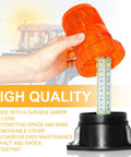 Built Tough 30 Led Amber Strobe Light 30w Roof Beacon For Forklift Mower Atv Truck 4 Pack showing durable amber lens and LED chips.