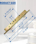 Eleven And Three Quarters Inch Multi Point Mortise Lock With Face Plate For Sliding Patio Glass Doors Two Point Mortise Lock Replacement Fits Three Fifteen Sixteenths Inch Handle Anti Slam Pin For Enhanced Patio Door Security