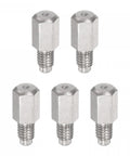 Five Brass Straight Grease Fitting M3 x 0.5mm Thread Hydraulic Fittings Accessories for machinery and vehicles