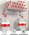Boss Grade All Purpose Glue Kit With Quick Cure Formula And Slick Snip Tip Applicators For No Sweat Nail Free Bonding On Wood Metal Glass And Daily Repair Jobs, mounted bottle rack with water bottles.