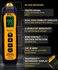 Lightweight Circuit Tracer And Breaker Finder Tool Nailing Down Dead Shorts Up To Six Hundred Volts Etl Certified tool with dual displays.