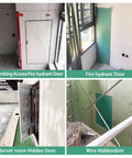 No Sweat Installation Paintable Concealed Access Panel For Drywall Walls And Ceilings featuring spring loaded pop out mechanism.