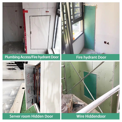 No Sweat Installation Paintable Concealed Access Panel For Drywall Walls And Ceilings featuring spring loaded pop out mechanism.