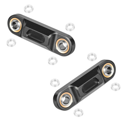 Sway Bar End Links For Can Am Spyder 2013 To 2026 F3 RT RS ST Series Black Heim Joint Upgrade shown with spacer rings