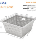 Super Tough Heavy Duty Type 304 Stainless Steel Floor Sink Basket Strainer Drain Cover With Seamless Laser Welded Build