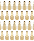 30 Pcs Brass Air Hose Fittings 1/4 In Npt Quick Disconnect Plugs With Hardened Copper Cladding arranged in a grid layout.