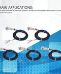 Five Pack Inductive Proximity Sensor Switches NPN Normally Open 5 To 30V DC Hall Effect 3 Wire for position detection