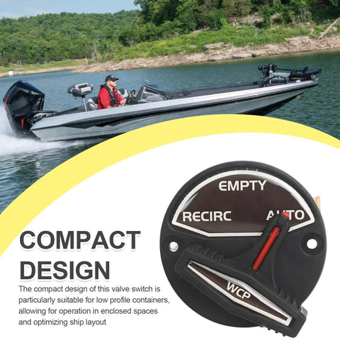 Valve Handle And Switch Actuator Replacement For Livewell Control On Ranger Boats Skeeter Bass Flat Boats Compatible With FlowRite V3 Series Part 5900006 RK3 BW