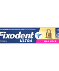 Ultra Max Hold Denture Adhesive Two Point Two Ounce Size All Day Strong Seal That Keeps Food From Getting Between Dentures And Gums And Helps Prevent Soreness For A Comfortable Confident Smile packaging