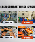 Before and after use of Industrial Electronics Parts Cleaner Degreasing Liquid For Heavy Duty Spray Safe For Equipment Maintenance