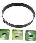 Round Concrete Paver Mold For Stepping Stones Garden Pathway Mold shown with paths and lawns in background