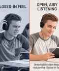 Retro On Ear Wired Headphones Two Pack Featuring Lightweight Portable Comfort And Smooth Adjustable Headband Serving Up Punchy Stereo Clarity For Daily Drives Or Nostalgic Vibes in use, showing comfort comparison.