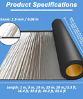 Tough As Nails Asphalt Waterproof Repair Tape Heavy Duty Self Adhesive Aluminum Foil roll showing specifications and thickness.