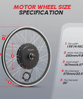 Beefed Up 48V 1200W Front Wheel Ebike Conversion Kit With Three Mode Controller PAS LCD Display And Twist Throttle For 26 Inch Bikes