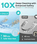 Sonic Retainer Cleaner Machine Pro Rechargeable Portable Design With 50kHz Cleaning For 10x Deeper And Safer Cleaning Compact Tank For Easy At Home Dental Appliance Care Pro Grade Tech Developed With U S Dental Team comparison chart
