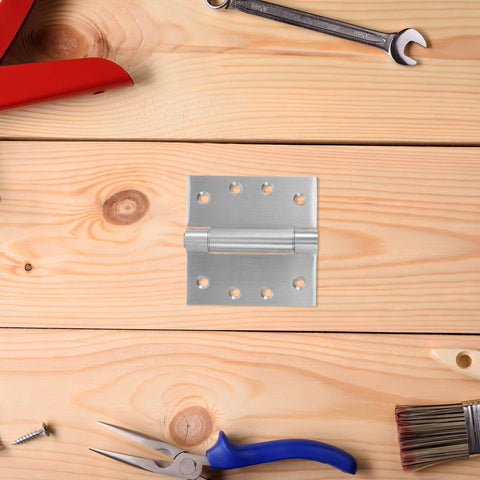 Heavy Duty Stainless Steel Self Closing Door Hinges With Adjustable Silent Operation displayed on a wooden surface