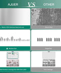 Comparison chart of AJUER stainless steel cone point set screws kit with internal hex drive, rust-resistant, versatile hardware set.