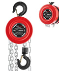 Heavy Duty Manual Lever Hoist With One Ton Capacity And Eight Foot Lift, Galvanized Hand Chain And G80 Load Chain For Construction