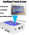 Intelligent touch screen of Straight Up Industrial Automatic Coding Machine Label Printer for Assembly Line barcode QR code marking.