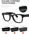 UV400 Replacement Lenses For Ray-Ban Meta Wayfarer RW4006 50mm Adapt Gray Photochromic With Nano Coating frame confirmation guide