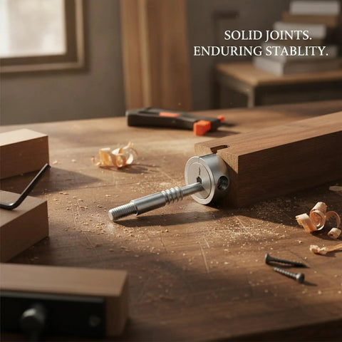 Spiral Locking Furniture Connector built with tough Q235 steel for a super tight and stable connection on bed frames and more.